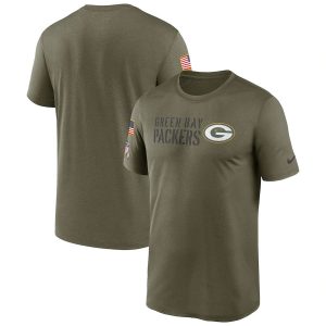 Fabulous Green Bay Packers 2022 Salute to Service Legend Team T Shirt Olive