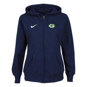 Fabulous Smart Green Bay Packers Ladies Tailgater Full Zip Hoodie Blue