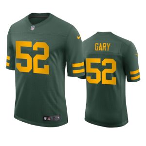 Fabulous Unique Green Bay Packers #52 Rashan Gary Men's Alternate Vapor Limited Player NFL Jersey Green
