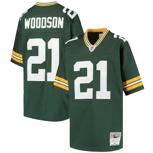Fantastic Cool Stunning Charles Woodson Green Bay Packers Youth Retired Player Legacy Jersey Green