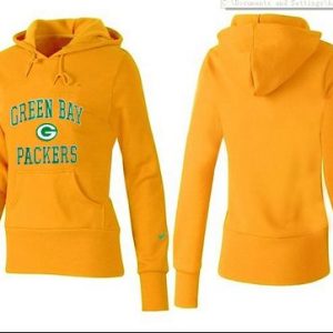 Fantastic Cool Women's Green Bay Packers Heart & Soul Pullover Hoodie Yellow
