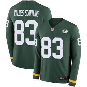 Fantastic Impressive Packers #83 Marquez Valdes Scantling Green Team Color Men's Stitched NFL Limited Therma Long Sleeve Jersey