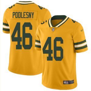 Fantastic Perfect Cool Packers #46 Jack Podlesny Gold Youth Stitched NFL Limited Inverted Legend Jersey