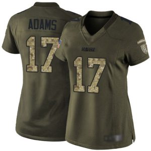 Fantastic Trendy Comfortable Packers #17 Davante Adams Green Women's Stitched NFL Limited 2015 Salute to Service Jersey