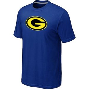 Gorgeous Awesome Exciting Men's Green Bay Packers Neon Logo Charcoal T Shirt Blue