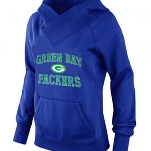 Gorgeous Incredible Luxurious Women's Green Bay Packers Heart & Soul Pullover Hoodie Blue