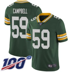 Graceful Charming Packers #59 De'Vondre Campbell Green Team Color Men's Stitched NFL 100th Season Vapor Untouchable Limited Jersey