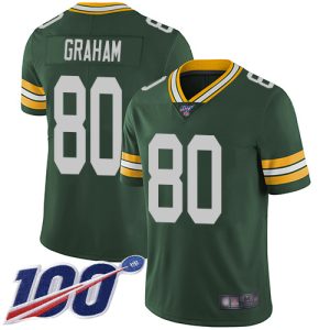 Graceful Fantastic Marvelous Packers #80 Jimmy Graham Green Team Color Men's Stitched NFL 100th Season Vapor Limited Jersey