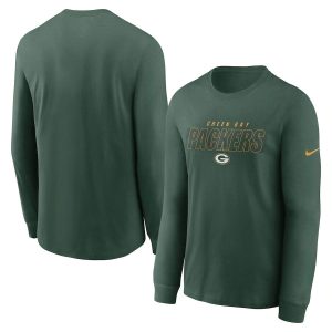 Graceful Green Bay Packers Fan Gear Playbook Long Sleeve T Shirt Green