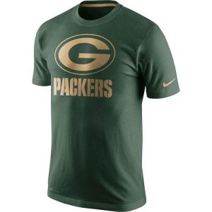 Graceful Modern Cool Men's Green Bay Packers Championship Drive Gold Collection Performance T Shirt Green
