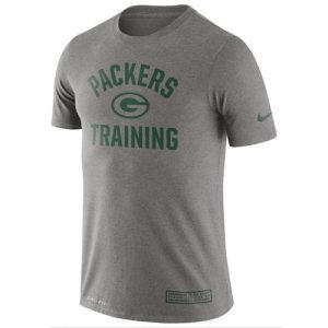 Graceful Outstanding Incredible Men's Green Bay Packers Heathered Gray Training Performance T Shirt