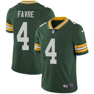Graceful Pretty Charming Packers #4 Brett Favre Green Team Color Men's Stitched NFL Vapor Untouchable Limited Jersey