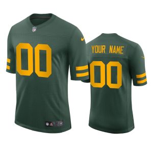 Handy Green Bay Packers Custom Men's Alternate Vapor Limited Player NFL Jersey Green