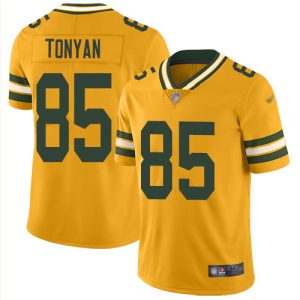 Impressive Charming Exciting Packers #85 Robert Tonyan Gold Youth Stitched NFL Limited Inverted Legend Jersey