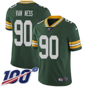 Impressive Exciting Handy Packers #90 Lukas Van Ness Green Team Color Men's Stitched NFL 100th Season Vapor Untouchable Limited Jersey