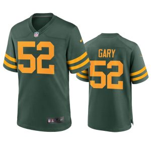 Impressive Green Bay Packers #52 Rashan Gary Men's Alternate Game Player NFL Jersey Green