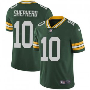Impressive Packers #10 Darrius Shepherd Green Team Color Men's Stitched NFL Vapor Untouchable Limited Jersey
