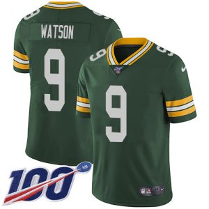 Impressive Packers #9 Christian Watson Green Team Color Men's Stitched NFL 100th Season Vapor Untouchable Limited Jersey