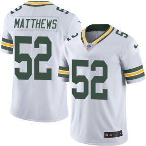 Impressive Practical Stunning Packers #52 Clay Matthews White Men's Stitched NFL Vapor Untouchable Limited Jersey