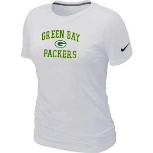 Impressive Spectacular Women's Green Bay Packers Heart & Soul NFL T Shirt White