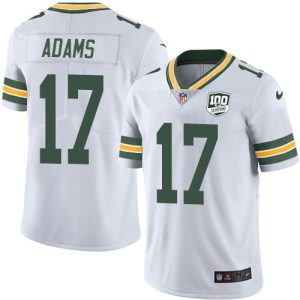Incredible Brilliant Fantastic Packers #17 Davante Adams White Youth 100th Season Stitched NFL Vapor Untouchable Limited Jersey