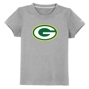 Incredible Green Bay Packers Sideline Legend Authentic Logo Youth T Shirt Grey