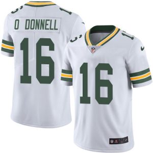 Incredible Packers #16 Pat O'Donnell White Youth Stitched NFL Vapor Untouchable Limited Jersey