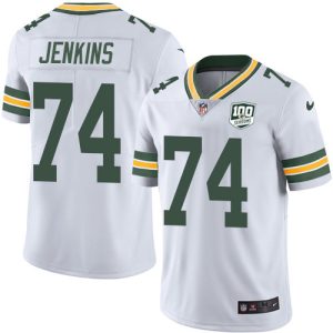 Incredible Stunning Packers #74 Elgton Jenkins White Men's 100th Season Stitched NFL Vapor Untouchable Limited Jersey
