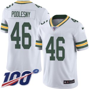 Incredible Superb Practical Packers #46 Jack Podlesny White Youth Stitched NFL 100th Season Vapor Untouchable Limited Jersey