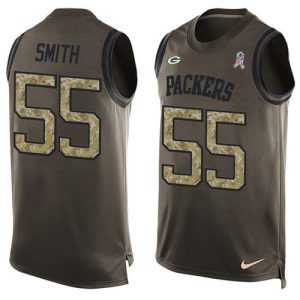 Luxurious Brilliant Graceful Packers #55 Za'Darius Smith Green Men's Stitched NFL Limited Salute To Service Tank Top Jersey