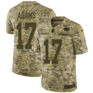Luxurious Brilliant Smart Packers #17 Davante Adams Camo Youth Stitched NFL Limited 2018 Salute to Service Jersey