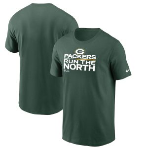 Luxurious Elegant Men's Green Bay Packers Green 2021 NFC North Division Champions Trophy Collection T Shirt
