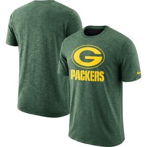 Luxurious Men's Green Bay Packers Green Sideline Cotton Slub Performance T Shirt