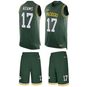 Luxurious Packers #17 Davante Adams Green Team Color Men's Stitched NFL Limited Tank Top Suit Jersey
