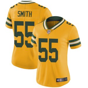 Luxurious Packers #55 Za'Darius Smith Yellow Women's Stitched NFL Limited Rush Jersey
