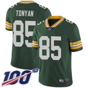 Luxurious Practical Amazing Packers #85 Robert Tonyan Green Team Color Men's Stitched NFL 100th Season Vapor Untouchable Limited Jersey