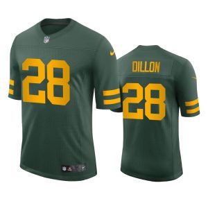 Luxurious Terrific Graceful Green Bay Packers #28 A.J. Dillon Men's Alternate Vapor Limited Player NFL Jersey Green