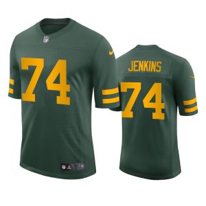 Magnificent Brilliant Green Bay Packers #74 Elgton Jenkins Men's Alternate Vapor Limited Player NFL Jersey Green