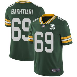 Magnificent Brilliant Incredible Packers #69 David Bakhtiari Green Team Color Men's 100th Season Stitched NFL Vapor Untouchable Limited Jersey