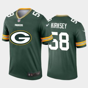 Magnificent Green Bay Packers #58 Christian Kirksey Green Men's Big Team Logo Vapor Limited NFL Jersey