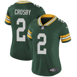 Magnificent Packers #2 Mason Crosby Green Team Color Women's Stitched NFL Vapor Untouchable Limited Jersey
