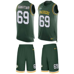 Magnificent Packers #69 David Bakhtiari Green Team Color Men's Stitched NFL Limited Tank Top Suit Jersey