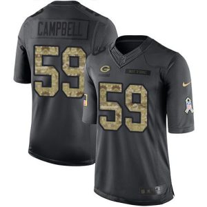 Magnificent Trendy Packers #59 De'Vondre Campbell Black Youth Stitched NFL Limited 2016 Salute to Service Jersey