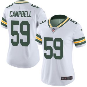 Marvelous Exciting Luxurious Packers #59 De'Vondre Campbell White Women's Stitched NFL Vapor Untouchable Limited Jersey