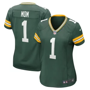 Marvelous Modern Number 1 Mom Green Bay Packers Nike Women's Game Jersey Green