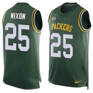 Marvelous Packers #25 Keisean Nixon Green Team Color Men's Stitched NFL Limited Tank Top Jersey