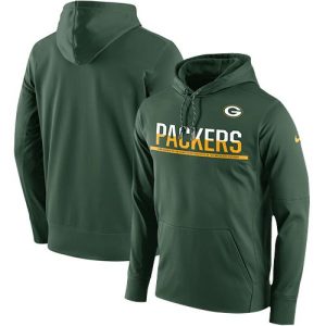 Modern Luxurious Men's Green Bay Packers Green Sideline Circuit Pullover Performance Hoodie