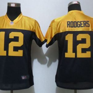 Modern Magnificent Awesome Packers #12 Aaron Rodgers Navy Blue Alternate Women's Stitched NFL New Limited Jersey