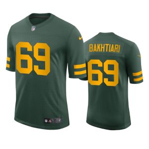 Modern Practical Green Bay Packers #69 David Bakhtiari Men's Alternate Vapor Limited Player NFL Jersey Green