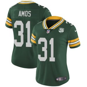 Modern Practical Packers #31 Adrian Amos Green Team Color Women's 100th Season Stitched NFL Vapor Untouchable Limited Jersey